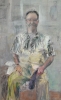 Larry Aujour'dui,  pastel,  2013,  27 x 43"